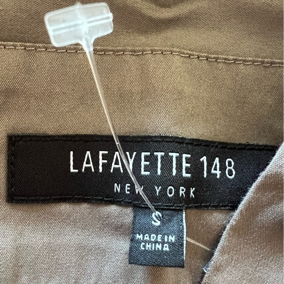 Lafayette 148 New York top gray button down Small - Picture 7 of 7